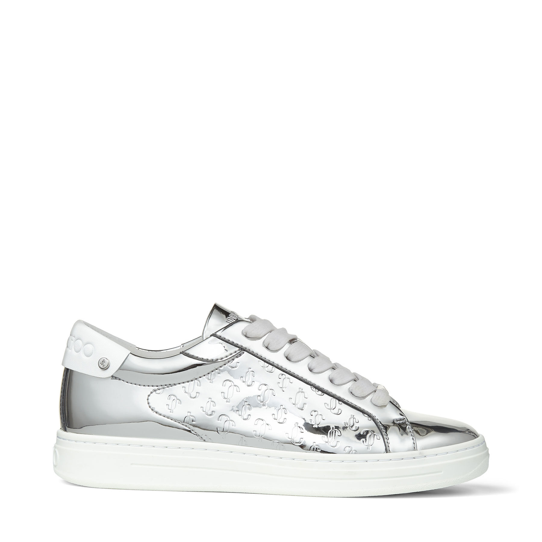 Jimmy choo silver trainers on sale