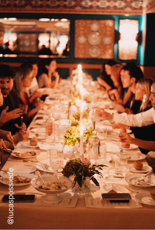 Jimmy Choo guests's table