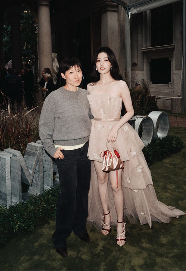 Collage of runway and detail shots from Jimmy Choo Spring 2026 at Milan Fashion Week, showcasing footwear, handbags, and guests in eveningwear.