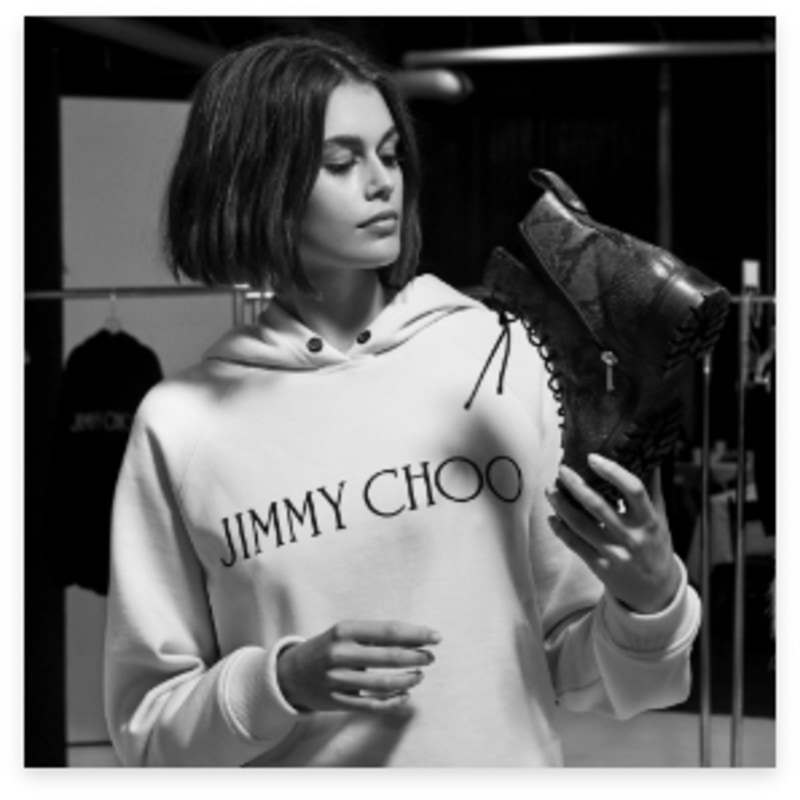 JIMMY CHOO ブラック パーカー フ JIMMY CHOO ブラック パーカー フ