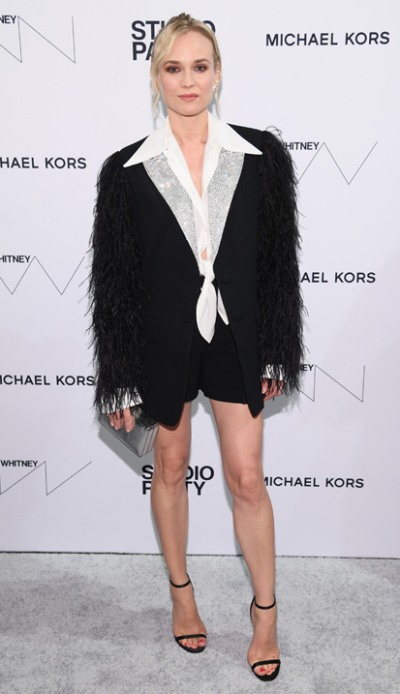 Diane Kruger Tragt Minny Spotted Choo World Jimmy Choo