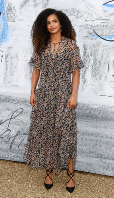 Ramla Ali Wearing Lancer Spotted Choo World Jimmy Choo