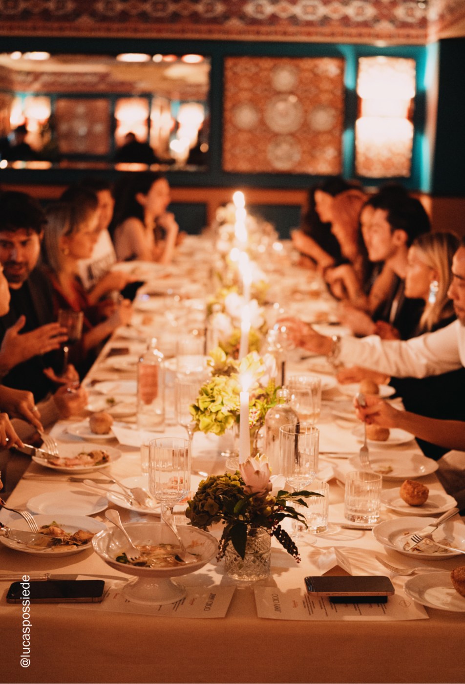 Jimmy Choo guests's table