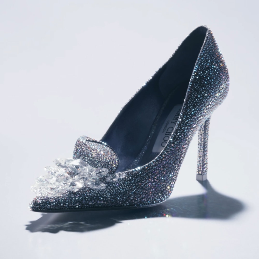 JIMMY CHOO クリスタルヒールストラップブーツ The Crystal Slipper | Women's Designer Heels | Jimmy Choo