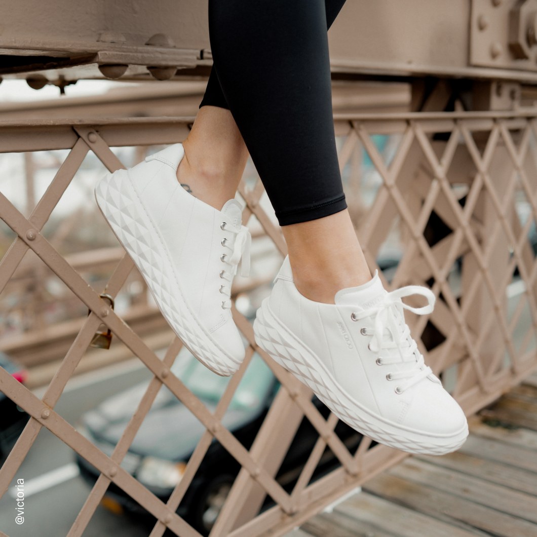 How To Style Jimmy Choo&rsquo;s Diamond Trainers   