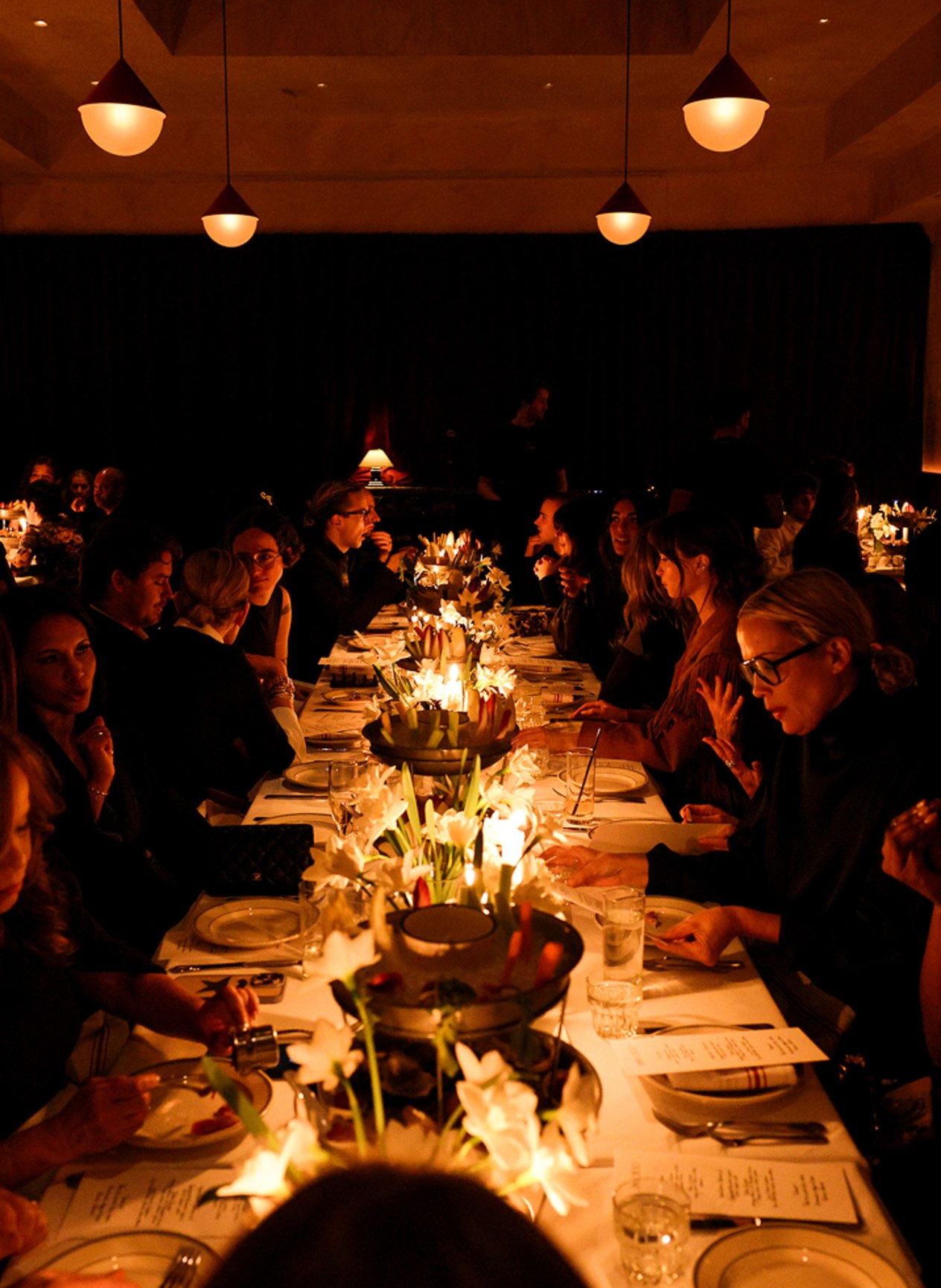 Celebrating Spring 2025 with Chloë Sevigny, dinning table