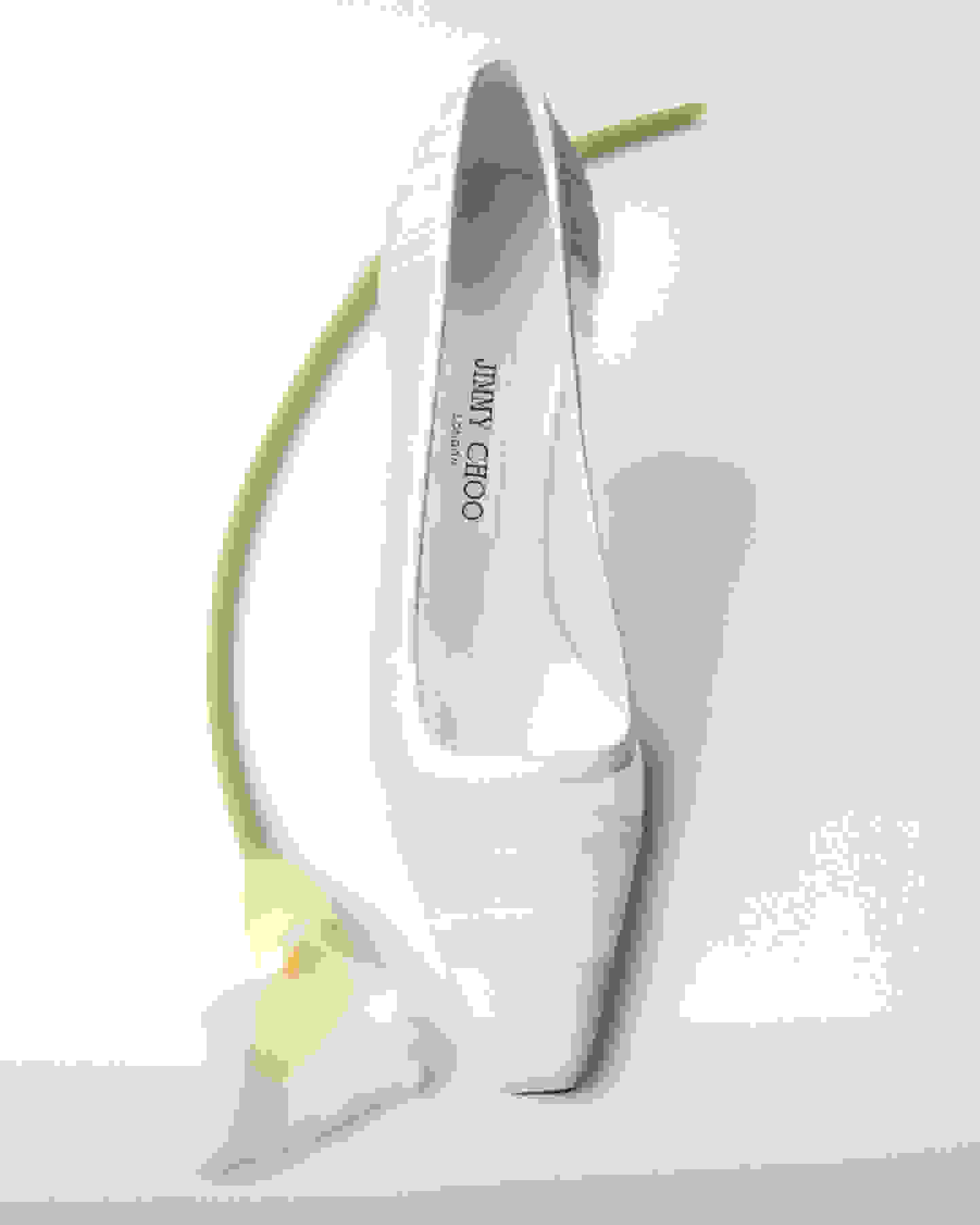 Jimmy Choo white Diamond Flex trainers
