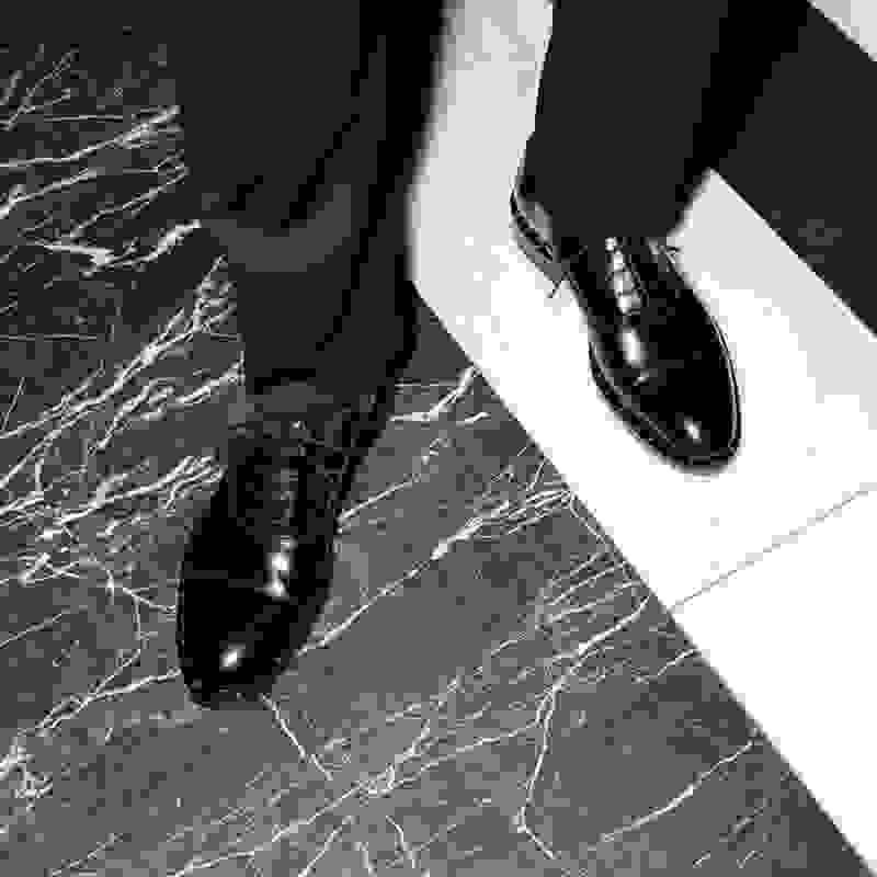 Jimmy Choo men's black lace up formal dress shoes