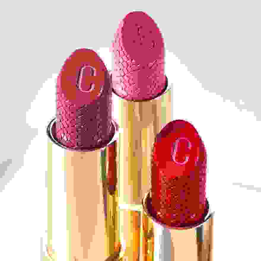 Jimmy Choo women’s lipsticks in three shades from the beauty collection