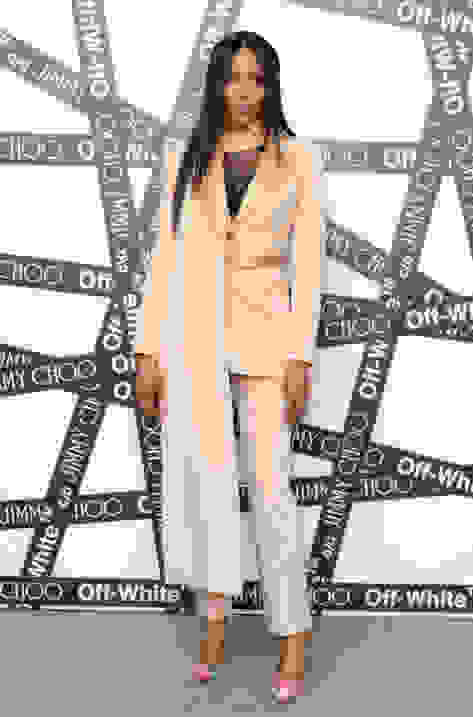 Naomi Campbell wearing off-white™ c/o jimmy choo "ANNE"
