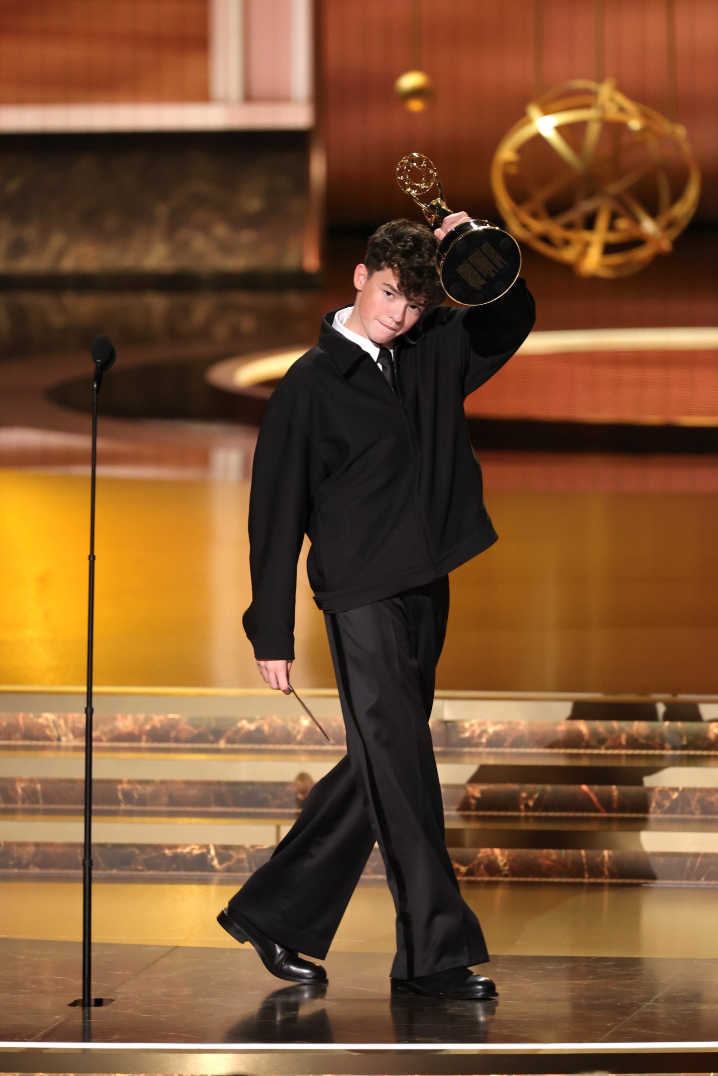 Owen Cooper Wearing Ray Derby