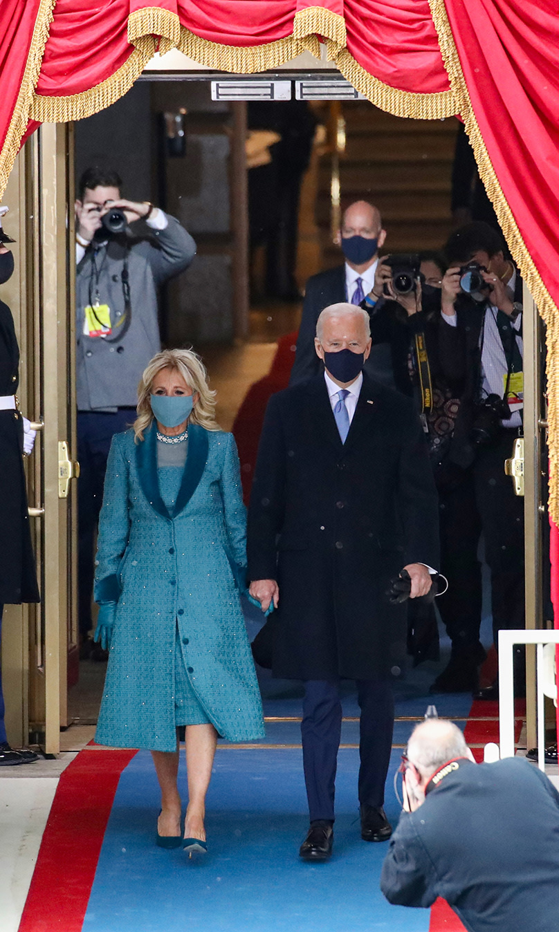 Incoming First Lady Dr. Jill Biden wearing ROMY
