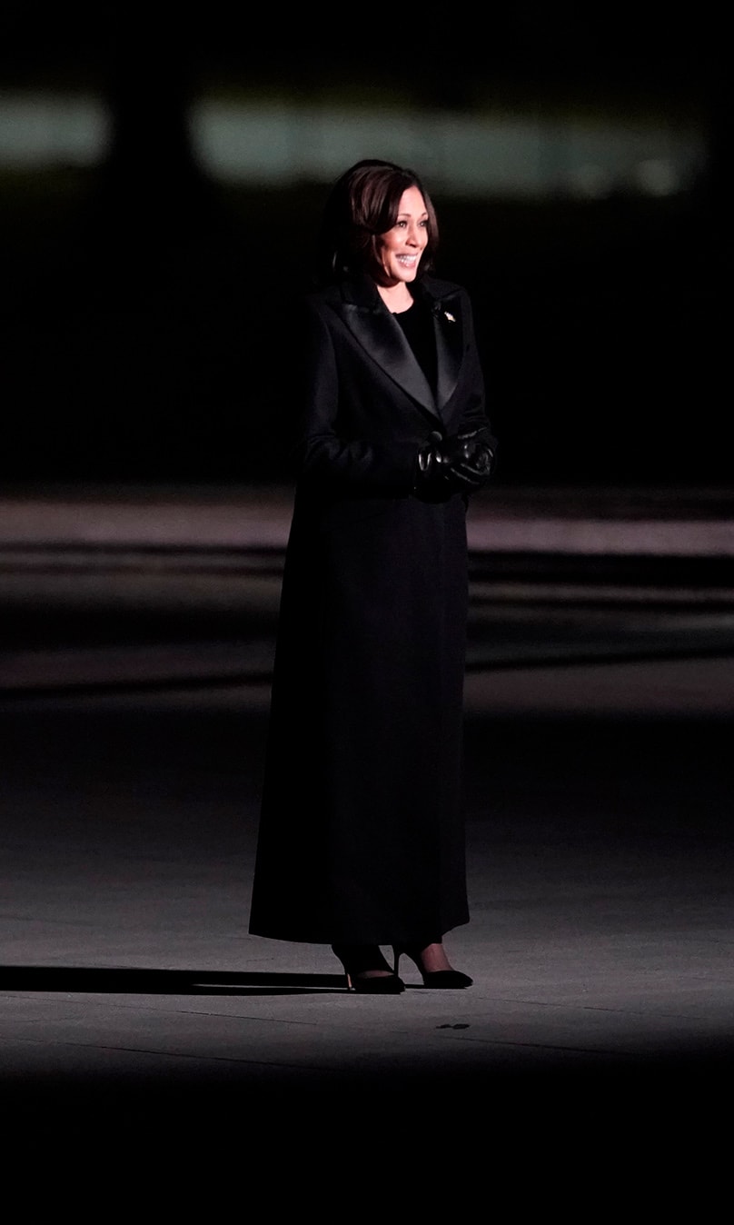 Vice President Kamala Harris wearing ROMY