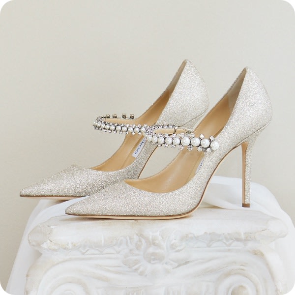 Jimmy Choo bridal heels and flats