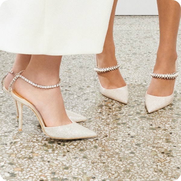 Jimmy Choo bridal heels and flats