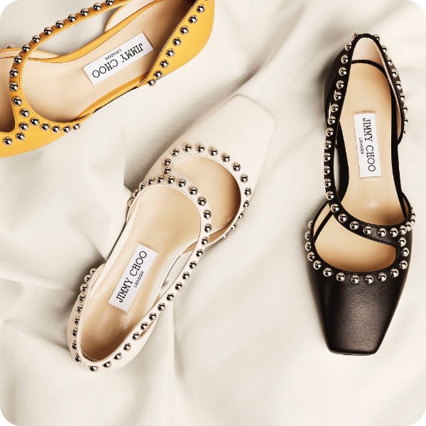 Jimmy Choo women's flats in 3 styles