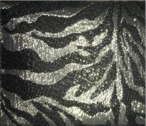 Metallic Zebra Jacquard