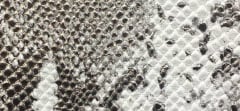 METALLIC SNAKE PRINTED LEATHER